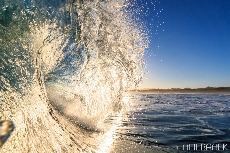 Sunset Wave catching the light